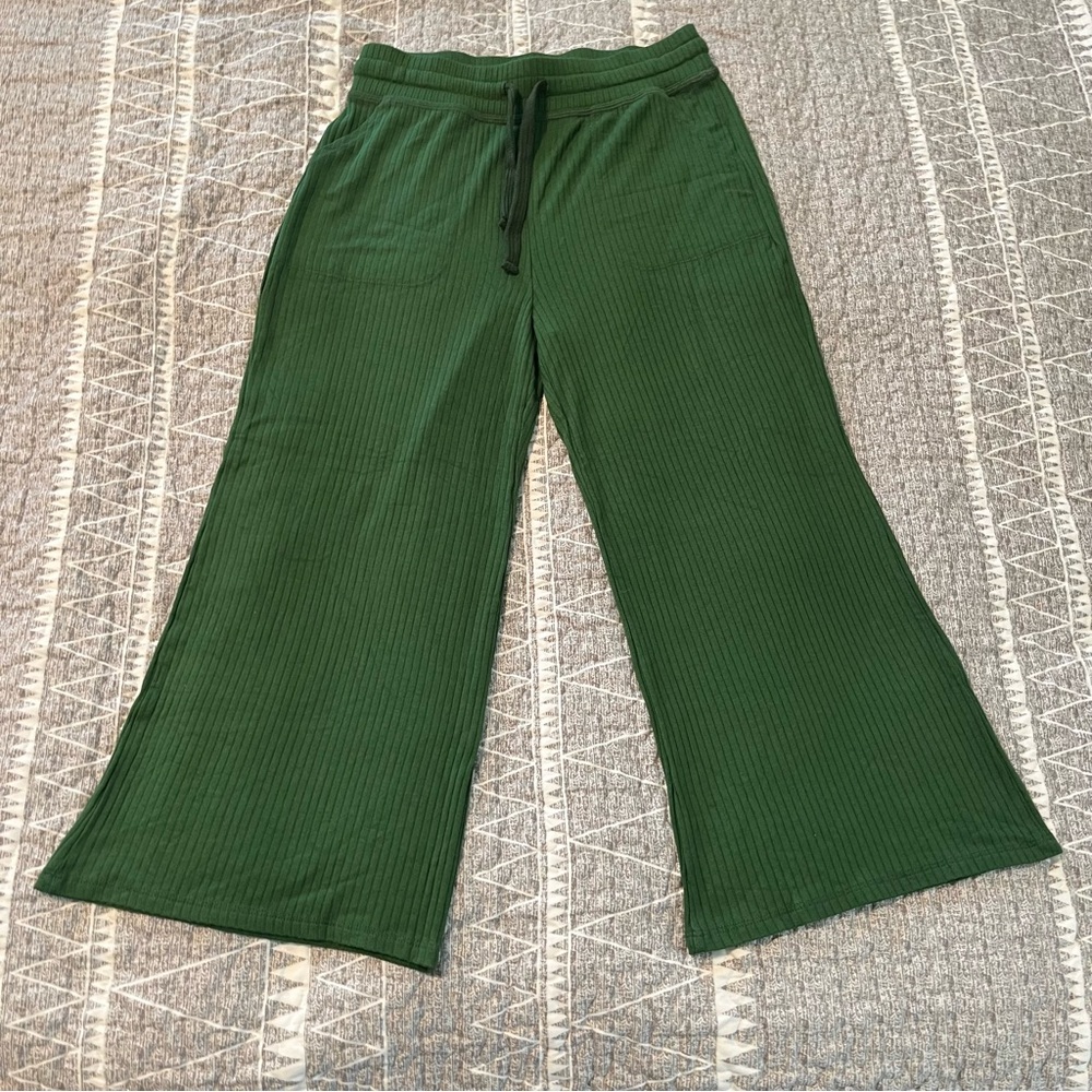 Beyond Yoga Spacedye Wide Leg Lounge Pants Soft High Rise Comfy Size M